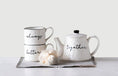 Load image into Gallery viewer, Stoneware Stackable Teapot & Mug - Set of 3
