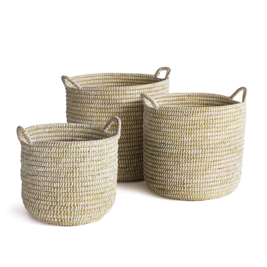 Basket, Rivergrass Round w/Handle