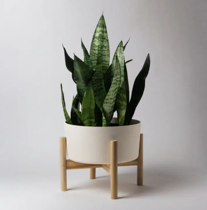 Planter Pot, W/ Stand Bamboo Fiber