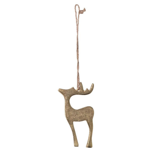 Ornament, Cast Metal Reindeer